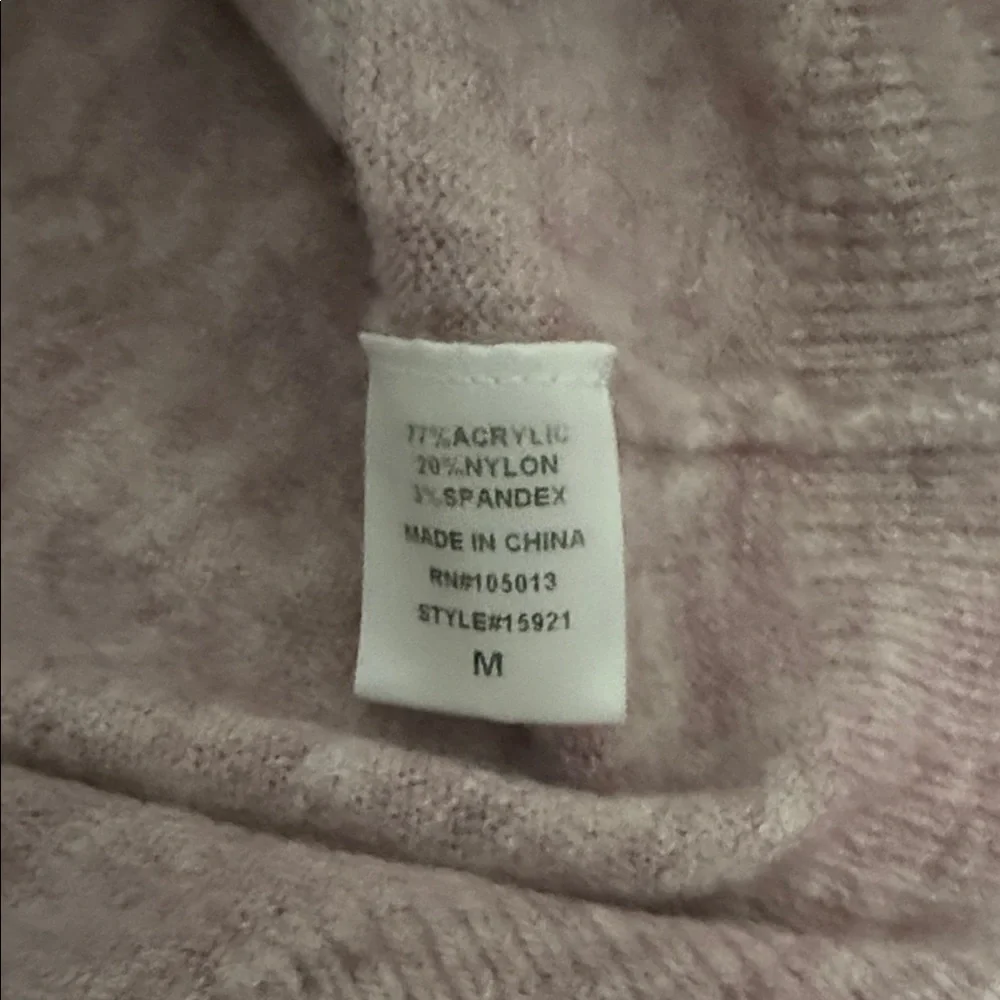 Andrée by Unit Women’s Chevron Colorblock Sweater – Navy, Cream & Blush Size M - Picture 7 of 7